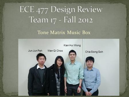 Tone Matrix Music Box Jun Jun PehWan Qi Choo Kian Hui Wong Chia Siong Goh.