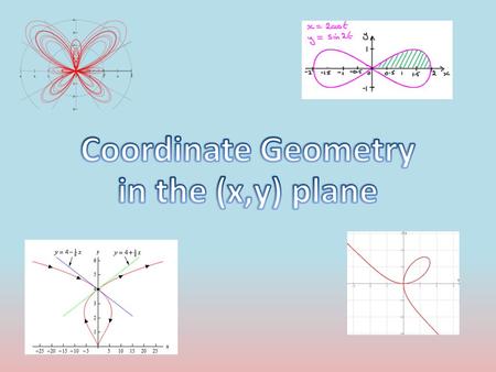 Introduction This chapter focuses on Parametric equations Parametric equations split a ‘Cartesian’ equation into an x and y ‘component’ They are used.