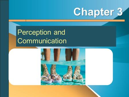 Perception and Communication Chapter 3. The Process of Human Perception Perception: the active process of creating meaning by selecting, organizing, and.