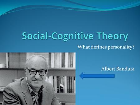 Social-Cognitive Theory