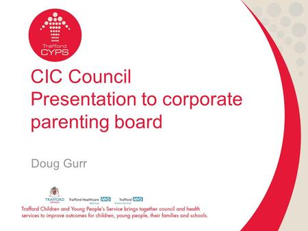 CIC Council Presentation to corporate parenting board Doug Gurr.