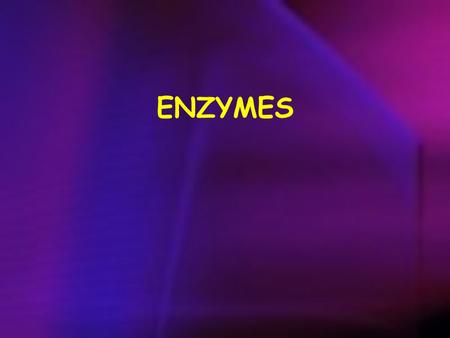 ENZYMES. are biological catalyst are mostly proteinaceous in nature, but RNA was an early biocatalyst are powerful and highly specific catalysts.