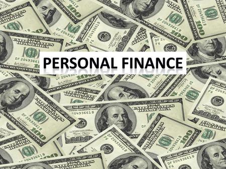 PERSONAL FINANCE Financial planning for individuals. Generally, it involves analyzing your current financial position, predicting short-term and long-term.
