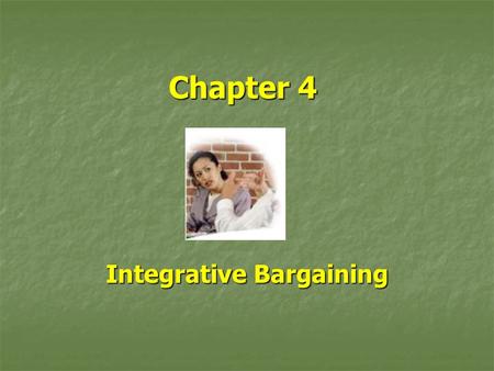 Integrative Bargaining