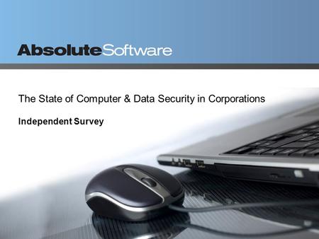 The State of Computer & Data Security in Corporations Independent Survey.