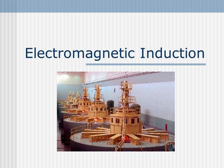 Electromagnetic Induction What do we know? Hans Christian Oersted showed that moving charges create a magnetic field.
