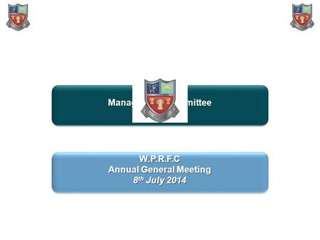 W.P.R.F.C Management Committee ProposalW.P.R.F.C Proposal W.P.R.F.C Annual General Meeting 8 th July 2014 W.P.R.F.C Annual General Meeting 8 th July 2014.