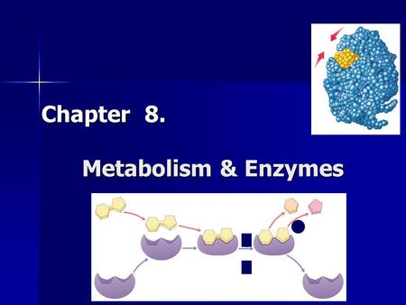 Chapter 8. Metabolism & Enzymes. Flow of energy through life Life is built on chemical reactions Life is built on chemical reactions.