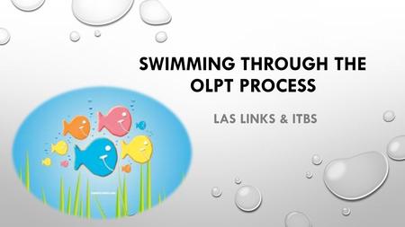 SWIMMING THROUGH THE OLPT PROCESS LAS LINKS & ITBS.