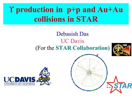  production in p+p and Au+Au collisions in STAR Debasish Das UC Davis (For the STAR Collaboration)‏