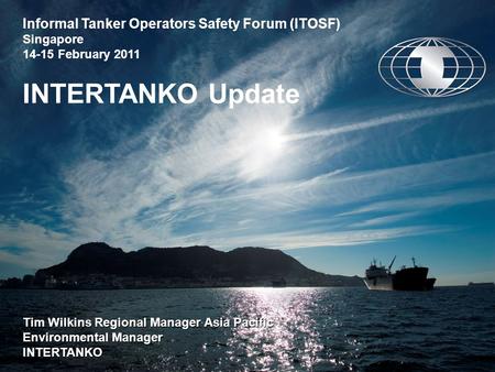 Informal Tanker Operators Safety Forum (ITOSF) Singapore
