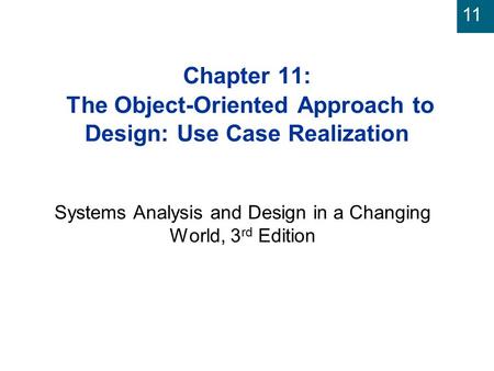 Systems Analysis and Design in a Changing World, 3rd Edition