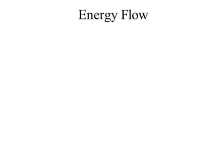 Energy Flow. All energy in an ecosystem comes from…….