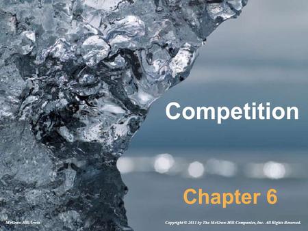 Competition Chapter 6 Copyright © 2011 by The McGraw-Hill Companies, Inc. All Rights Reserved.McGraw-Hill/Irwin.