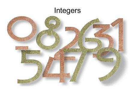 Integers. Introduction You have been given the task of developing a Keynote Presentation on Integers. You will spend 7 days in class completing this assignment.