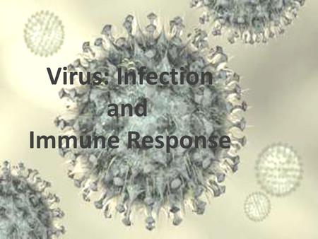 Finishing Viruses + Monera Virus: Infection and Immune Response.