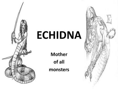 ECHIDNA Mother of all monsters.