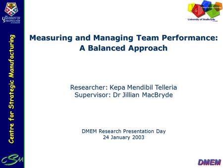 Measuring and Managing Team Performance: