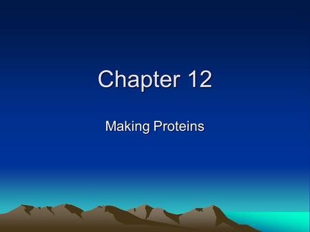 Chapter 12 Making Proteins. Differences between RNA and DNA DNA = double strand; RNA = single strand RNA contains Ribose instead of deoxyribose. RNA uses.