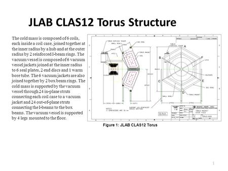 JLAB CLAS12 Torus Structure The cold mass is composed of 6 coils, each inside a coil case, joined together at the inner radius by a hub and at the outer.