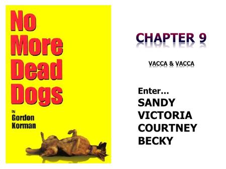 Enter… SANDY VICTORIA COURTNEY BECKY. Chapter Summary Enter… COURTNEY.
