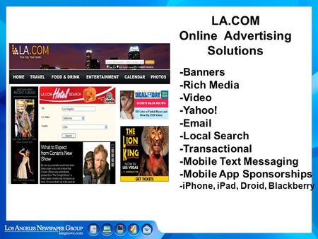 LA.COM Online Advertising Solutions