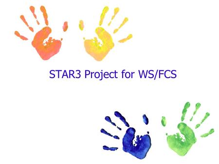 STAR3 Project for WS/FCS. STAR3 All students deserve and thrive under a great teacher that cares for their well being. Our responsibility is to provide.