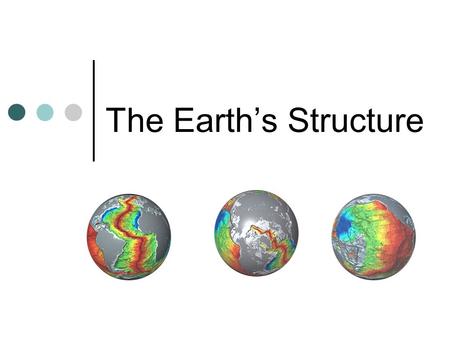 The Earth’s Structure.
