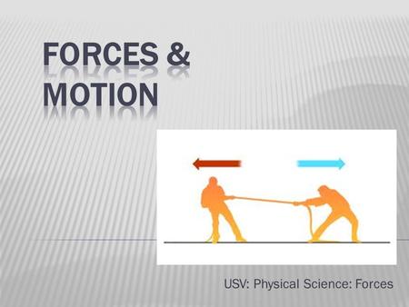 USV: Physical Science: Forces