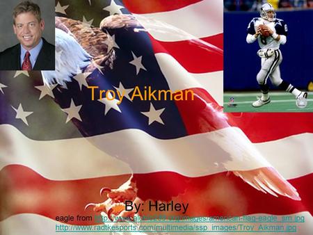 Troy Aikman By: Harley eagle from