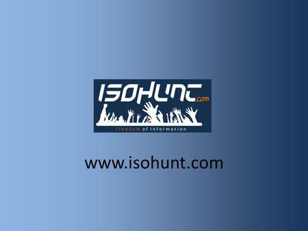 Www.isohunt.com. Search bar, top of page, easy to find. Advertisements either side of main script. Advert. Although personally I find this website easy.