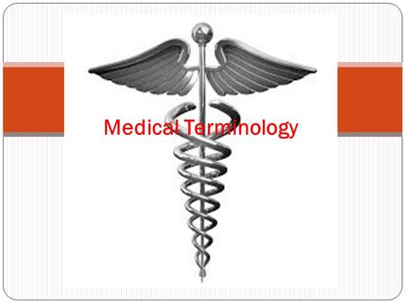 Medical Terminology. Like a foreign language Terms describe body in detail Conveys the greatest quantity of information, with least confusion and most.