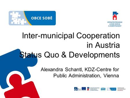 Inter-municipal Cooperation in Austria Status Quo & Developments