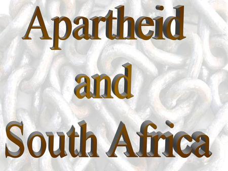 apartheid A policy of segregation and discrimination against non-white groups in the Republic of South Africasegregationdiscrimination Literally means.