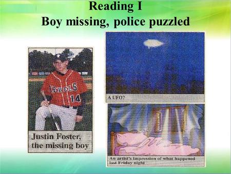 Reading I Boy missing, police puzzled