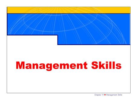 Management Skills.