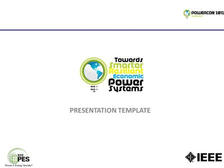 PRESENTATION TEMPLATE. PES GUIDELINES FOR PRESENTATION  pes-presentations