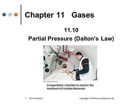 Partial Pressure (Dalton’s Law)