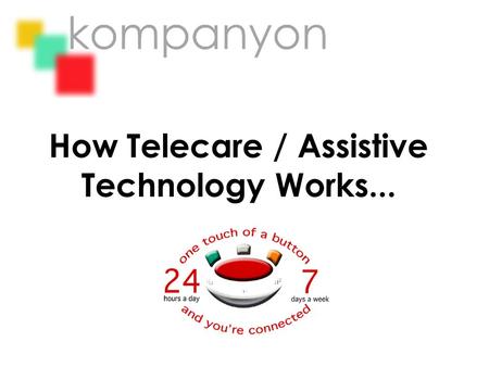 How Telecare / Assistive Technology Works.... Sensors are installed around the property to monitor a variety of possible scenarios.