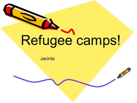 Refugee camps! Jacinta. Image: 'Refugee Camp' Camp 1. Don’t have good surigie in toilets If you don’t.