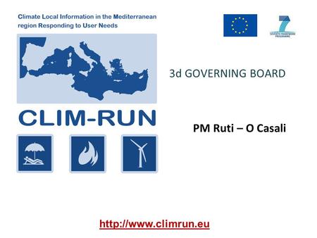 3d GOVERNING BOARD PM Ruti – O Casali
