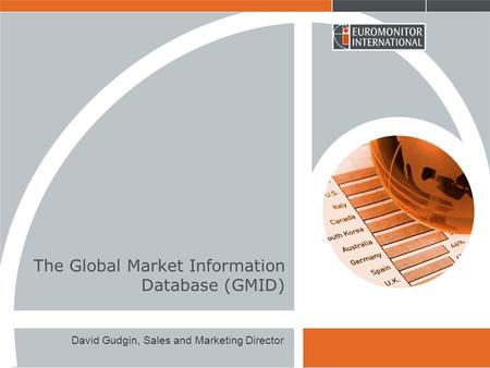 The Global Market Information Database (GMID)