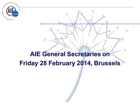 AIE General Secretaries on Friday 28 February 2014, Brussels.