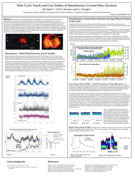 Solar Cycle Trends and Case Studies of Interplanetary Coronal Mass Ejections Interplanetary Coronal Mass Ejections During Different Phases of the Cycle.