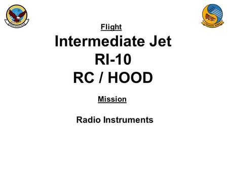 Flight Mission Intermediate Jet RI-10 RC / HOOD Radio Instruments.