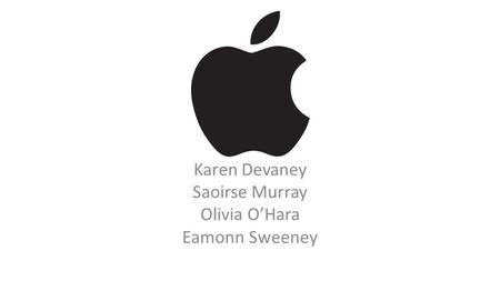 Karen Devaney Saoirse Murray Olivia O’Hara Eamonn Sweeney.