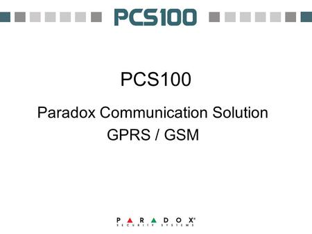Paradox Communication Solution GPRS / GSM