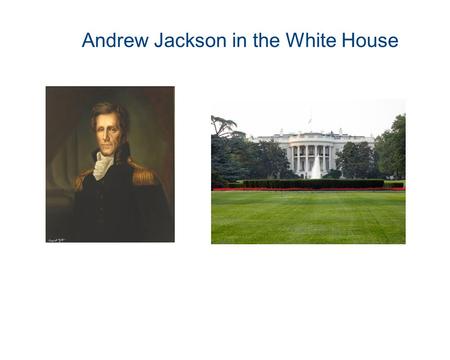 Andrew Jackson in the White House. Andrew Jackson was a popular man in the United States. During the Election of 1828 many stories of Andrew Jackson's.