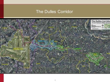 The Dulles Corridor 1. Wiehle Avenue 2 Joint development - Fairfax County and Comstock 3.5 acre Comstock parcel and 9.0 acre County parcel Mixed-use,