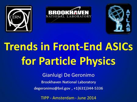 Trends in Front-End ASICs for Particle Physics
